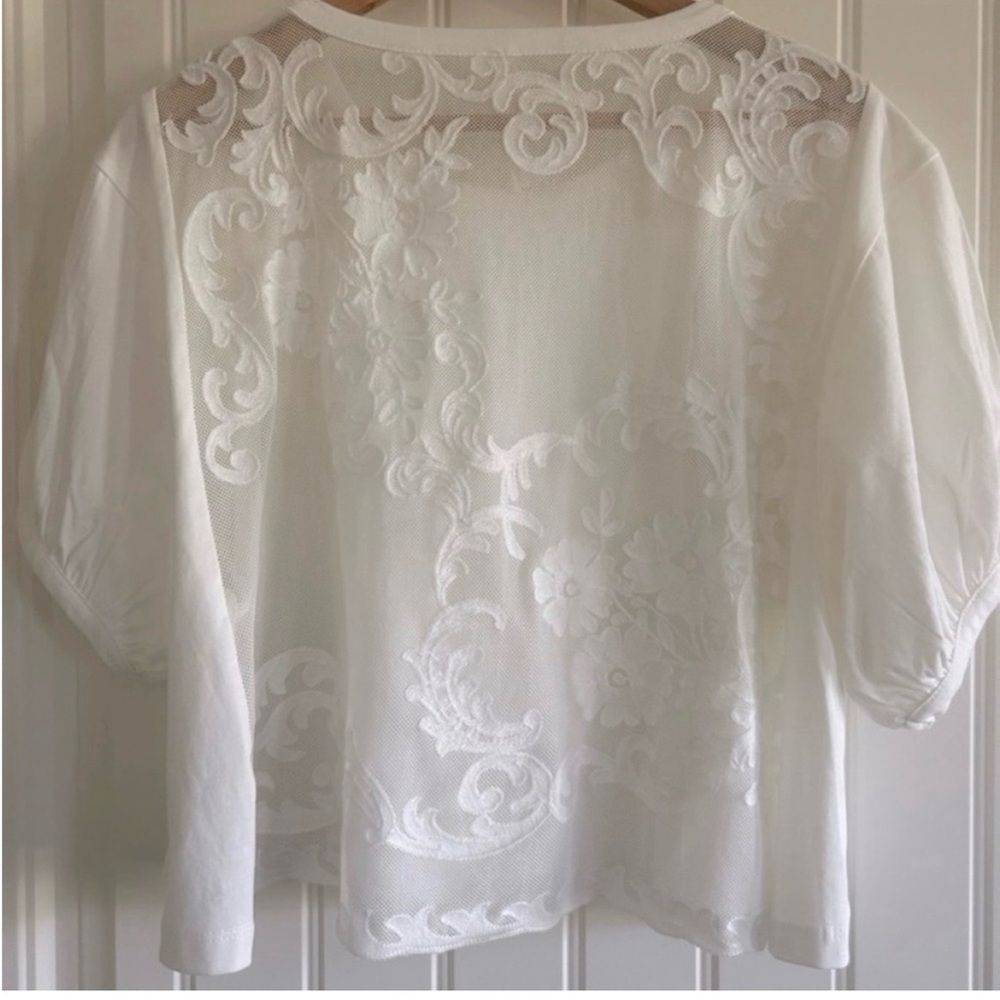 By Anthropologie Embellished
Mesh-Back Top -  NWOT - Picture 3 of 10